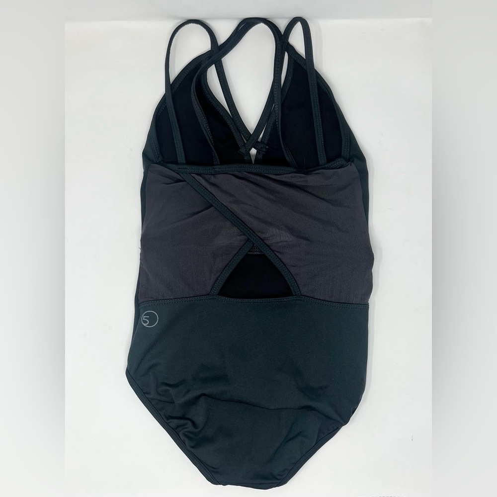 5 Dance Wear Leotard. Dark Green color.